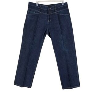 Vtg Y2K Girbaud Blue Jeans X Edge Mens 38 (39x30) Relaxed Wide Baggy Dk Wash